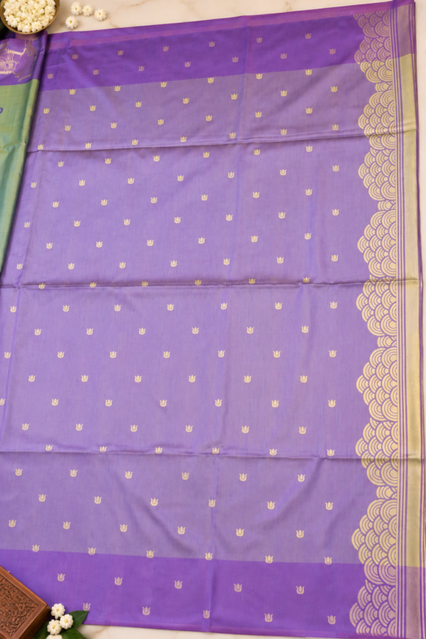 PICHWAI SEMI SILK - Parrot Green