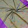 ChatGPT Image Sep 8, 2026, 05_33_36 PM Pichwai Semi Silk - Rama Green & Royal Purple