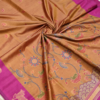 ChatGPT Image Sep 8, 2026, 05_41_55 PM Pichwai Semi Silk - Golden Brown & Magenta