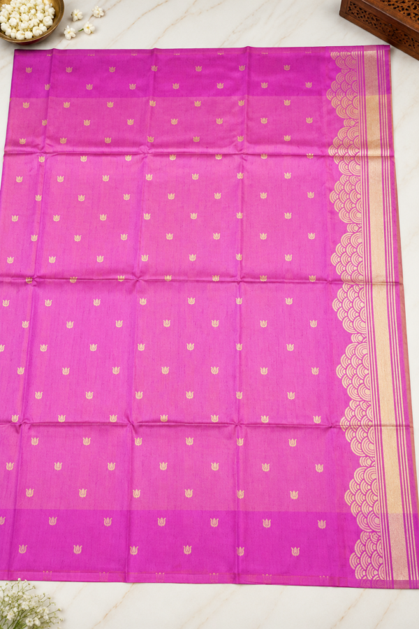 ChatGPT Image Sep 8, 2026, 06_08_16 PM Pichwai semi silk - Pink & Purple