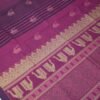 DDDD2 PURE COTTON SAREE - Magenta Pink with Deep Navy Blue