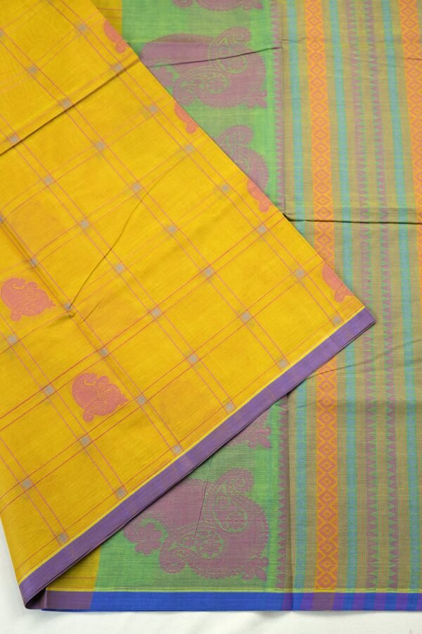 _DSC7610 - Copy PURE COTTON SAREES - Mustard Yellow