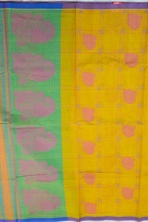 _DSC7616 PURE COTTON SAREES - Mustard Yellow