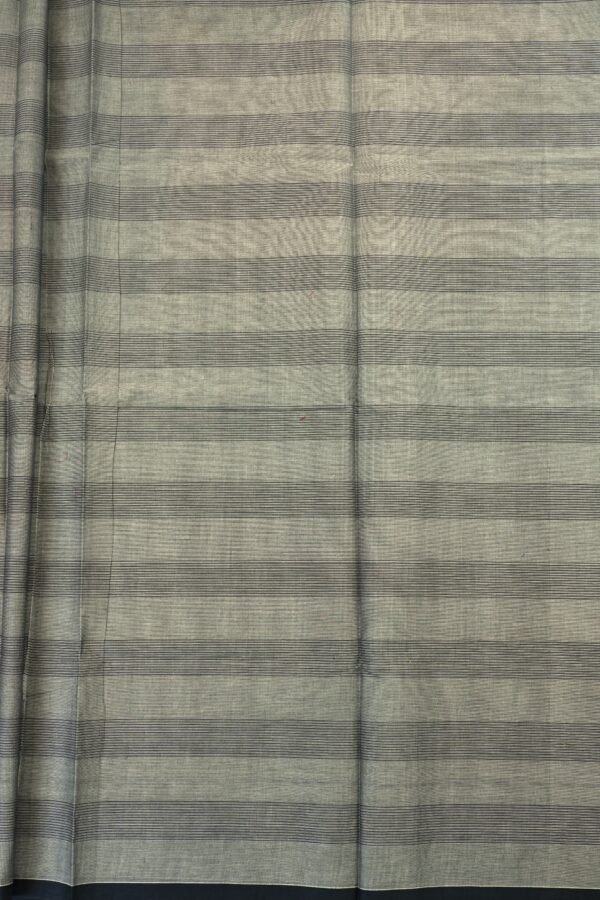 _DSC7727 PURE COTTON SAREE - Charcoal Grey