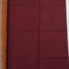 T11 PURE COTTON SAREE - Deep Wine Maroon with Burnt Orange & Antique Gold