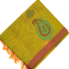 PURE COTTON SAREE - Mustard Yellow