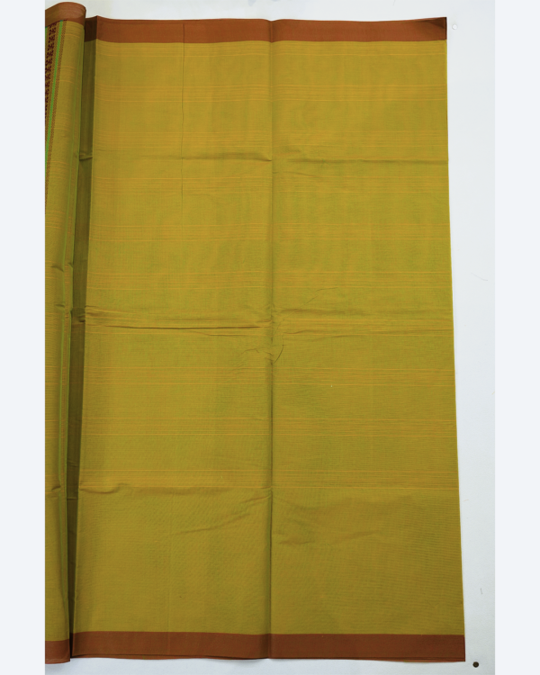 PURE COTTON SAREE - Mustard Yellow
