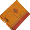 T17 PURE COTTON SAREE - Mustard Orange