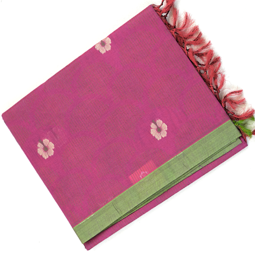 T24 PURE COTTON - Magenta Pink with Sage Green Border