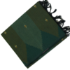 T25 PURE COTTON SAREE - Deep Forest Green with Mustard Yellow & Gold