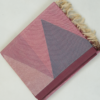 T4 PURE COTTON SAREE - Dusty Rose Pink with Mauve & Wine
