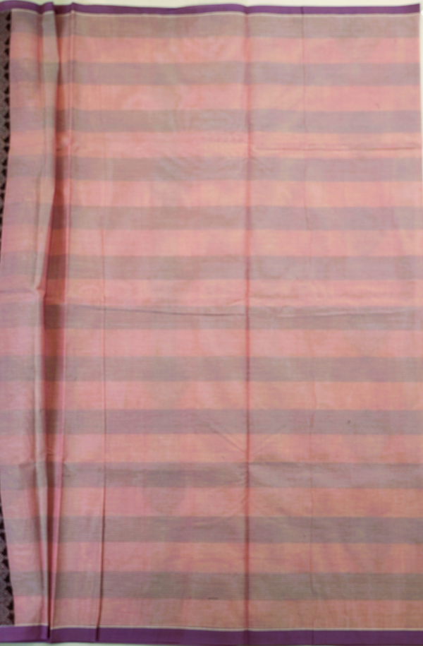PURE COTTON SAREE - Dusty Peach