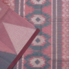 T6 PURE COTTON SAREE - Dusty Rose Pink with Mauve & Wine