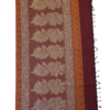 T9 PURE COTTON SAREE - Deep Wine Maroon with Burnt Orange & Antique Gold