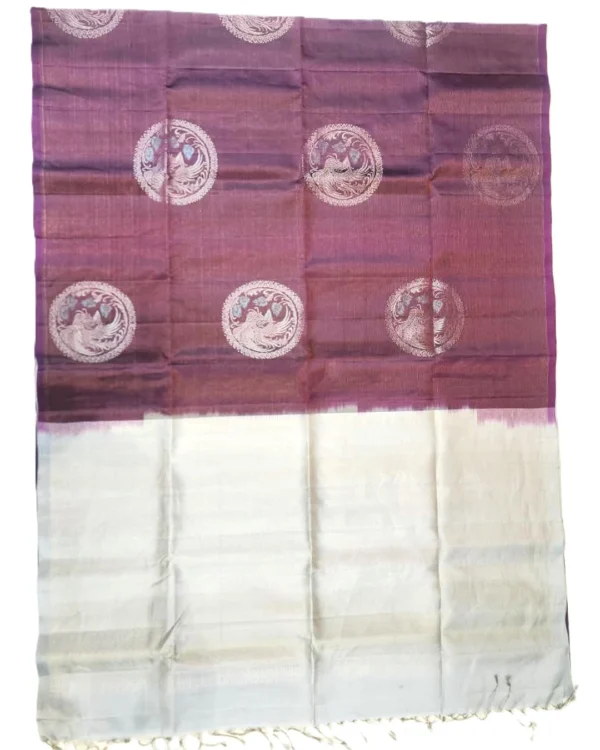 TA07 SOFT SILK SAREE - Wine Purple
