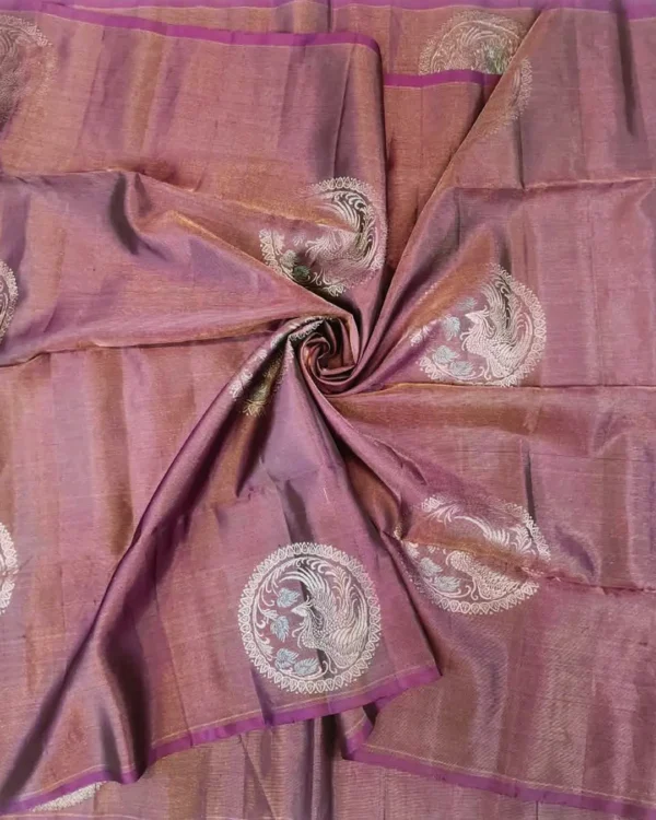 TA09 SOFT SILK SAREE - Wine Purple