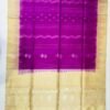 SOFT SILK SAREES - Deep Purple with Antique Gold