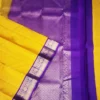 TA57 SOFT SILK SAREE - Golden Yellow with Royal Purple Contrast
