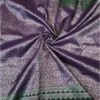 SOFT SILK SAREE - Plum with Dark Bottle Green Contrast