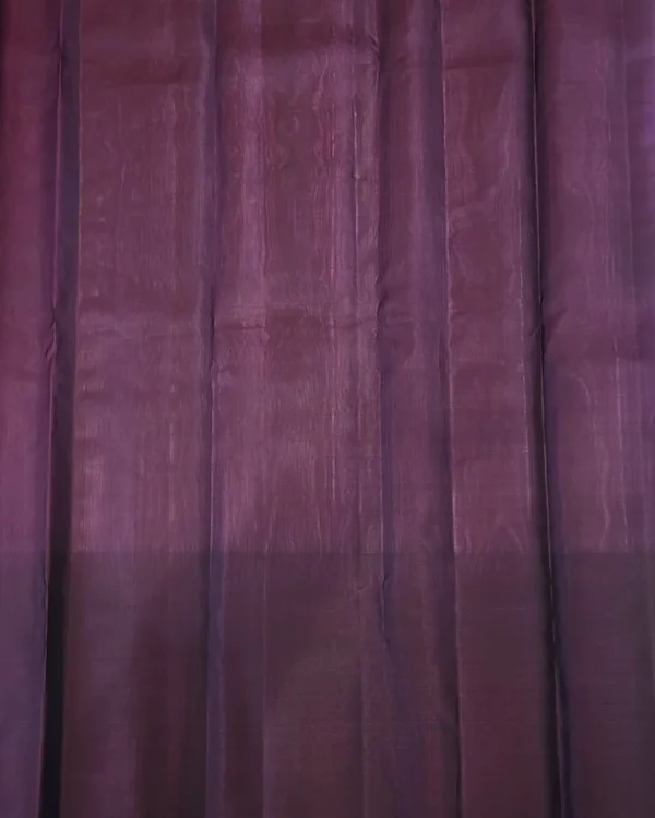 SOFT SILK SAREE - Pastel Baby Pink with Deep Plum