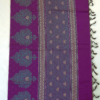 TAMIL10 PURE COTTON - Wine Purple with Sky Blue