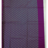 TAMIL12 PURE COTTON - Wine Purple with Sky Blue