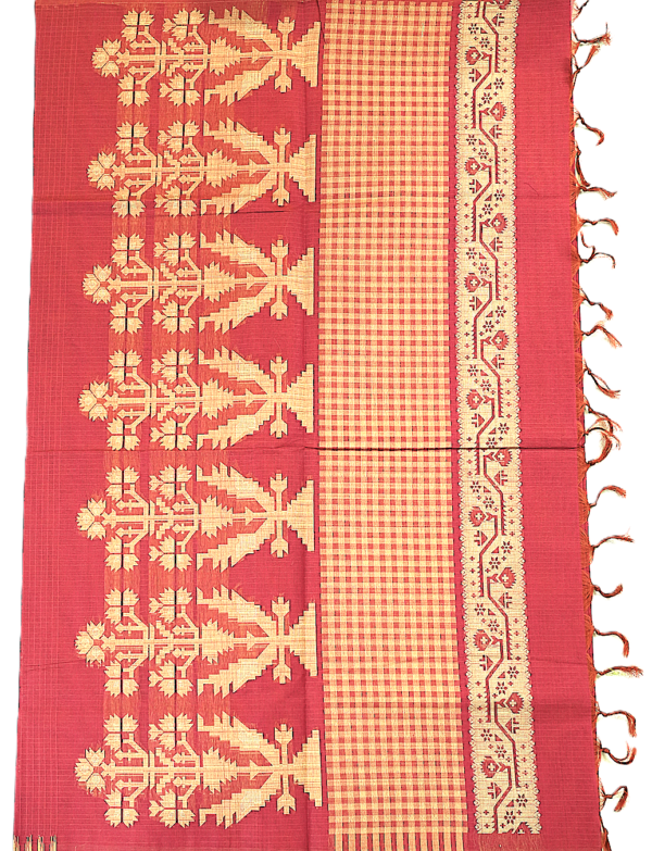 TAMIL2 PURE COTTON - Coral Red