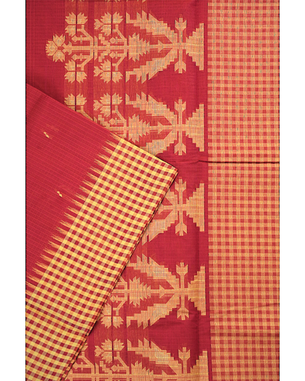 TAMIL3 PURE COTTON - Coral Red