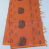 TEST111 PURE COTTON SAREES - Bright Orange
