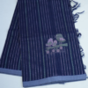 TEST20 PURE COTTON SAREES - Navy Blue