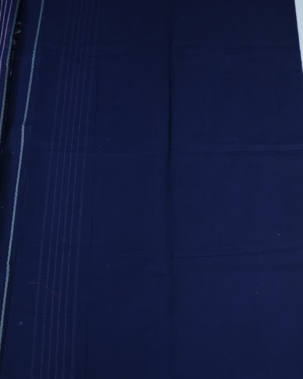 TEST23 PURE COTTON SAREES - Navy Blue