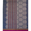 Untitled-1.png2-2 PURE COTTON SAREE - Charcoal Grey with Rani Pink