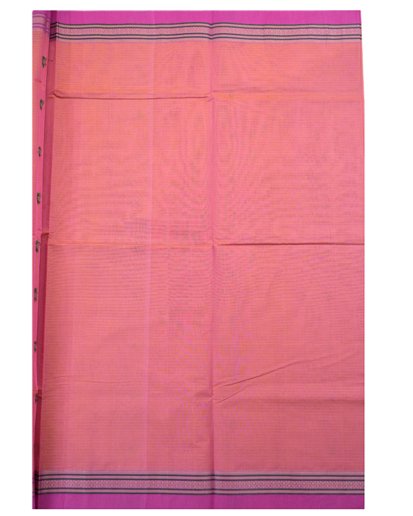 Untitled-1.png4-1 PURE COTTON SAREE - Peach Orange