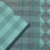 PURE COTTON SAREE - Pastel Aqua Blue