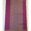 PURE COTTON SAREES - Plum with Olive Green & Antique Gold