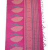 PURE COTTON SAREES - Bright Magenta with Purple Border