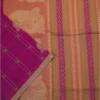 PURE COTTON SAREES - Magenta with Antique Gold & Beige