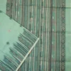Untitled-3 PURE COTTON SAREES - Pastel Sea Green with Charcoal Grey & Beige Accents
