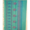 Untitled-6 - Copy PURE COTTON SAREES - Sea Green with Mauve Purple & Olive Gold