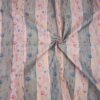 ta18 COTTON SAREES - Peach Pink with Grey and Multicolour Floral Print