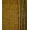 116 CHETTINAD COTTON SAREES - Black with Mustard Yellow Checks & Antique Gold
