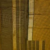 117 CHETTINAD COTTON SAREES - Black with Mustard Yellow Checks & Antique Gold