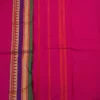 125 CHETTINAD COTTON SAREES - Rani Pink with Purple, Green & Antique Gold