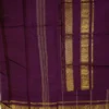 CHETTINAD COTTON SAREES - Wine Purple with Antique Gold