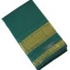 CHETTINAD COTTON - Deep Teal Green with Antique Gold
