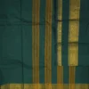 CHETTINAD COTTON - Deep Teal Green with Antique Gold
