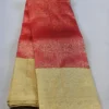 26 (2) Kanchipuram silks - Vermilion Red with Antique Gold Zari