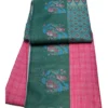 9 FANCY SAREES - Bright Fuchsia Pink with White Checks